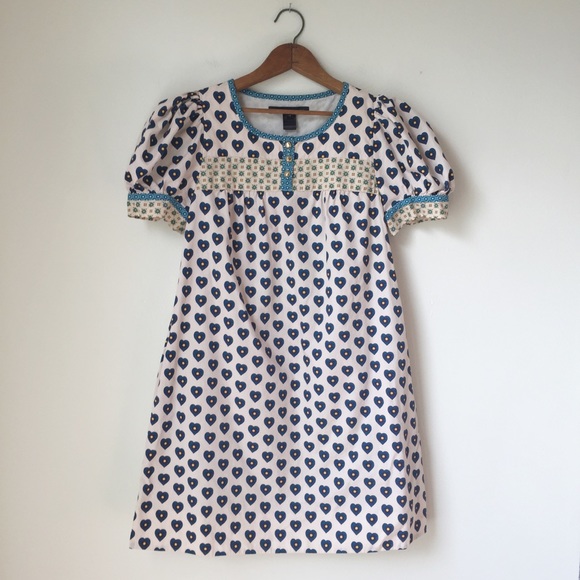Marc By Marc Jacobs Dresses & Skirts - Marc by Marc Jacobs Babydoll Hearts Puff Dress 10